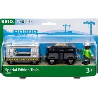 TRENO TRASPORTO ORO ferrovia in legno EDIZIONE SPECIALE trenini BRIO 36083 età 3+ BRIO - 1