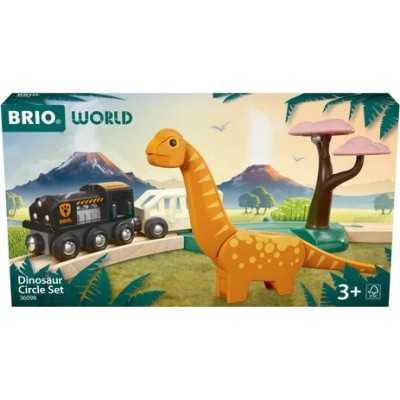 FERROVIA CIRCOLARE DINOSAURI set treno BRIO trenini 36098 età 3+ BRIO - 1