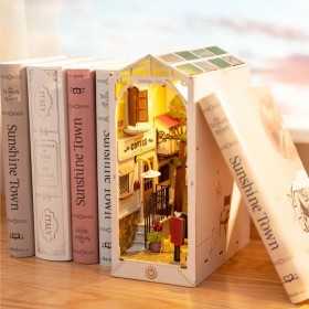 SUNSHINE TOWN rolife ROBOTIME in legno BOOK NOOK con luce TGB02 età 14+ ROBOTIME - 3
