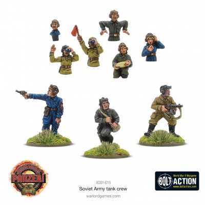 ACHTUNG PANZER set di miniature SOVIET ARMY TANK CREW warlord games Warlord Games - 1