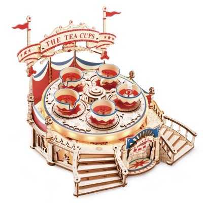 TILT A WHIRL rokr ROBOTIME in legno CARILLON giostra 280 PEZZI età 14+ ROBOTIME - 1