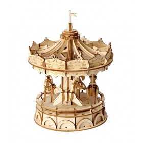 MERRY GO ROUND giostra ROLIFE classical ROBOTIME in legno 3D WOODEN PUZZLE età 14+ ROBOTIME - 1