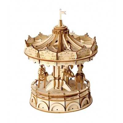 MERRY GO ROUND giostra ROLIFE classical ROBOTIME in legno 3D WOODEN PUZZLE età 14+ ROBOTIME - 1
