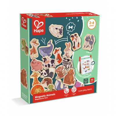 ANIMALI MAGNETICI set di 30 magneti IN LEGNO gioco HAPE E2002 età 2+ Hape - 1