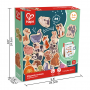 ANIMALI MAGNETICI set di 30 magneti IN LEGNO gioco HAPE E2002 età 2+ Hape - 7