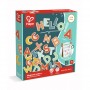 LETTERE MAGNETICHE set di 70 magneti IN LEGNO maiuscolo HAPE E2003 età 3+ Hape - 1