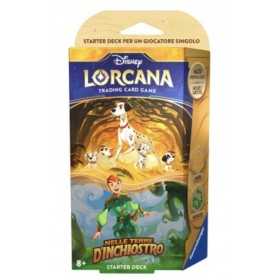 STARTER DECK disney LORCANA trading card game IN ITALIANO gioco di carte AMBRA E SMERALDO single player SET 3 età 8+ Ravensburge