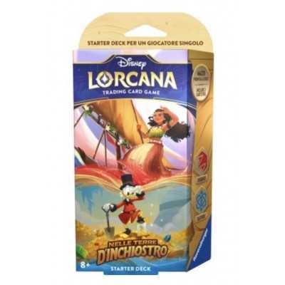 STARTER DECK disney LORCANA trading card game IN ITALIANO gioco di carte RUBINO E ZAFFIRO single player SET 3 età 8+ Ravensburge