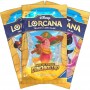 BOOSTER PACK con 12 carte aggiuntive IN ITALIANO disney LORCANA trading card game NELLE TERRE D'INCHIOSTRO età 8+ Ravensburger -