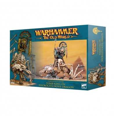 TOMB KING ON NECROLITH BONE DRAGON miniatura TOMB KING OF KHEMRI warhammer THE OLD WORLD età 12+ Games Workshop - 1