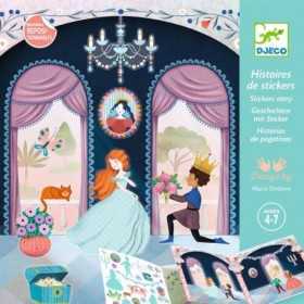 STORIE DI ADESIVI stickers vita al castello DJECO kit artistico DJ08954 età 4+ Djeco - 1