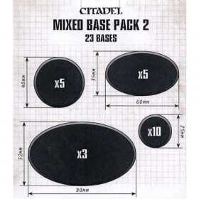 23 BASETTE MISTE mixed base PACK 2 citadel WARHAMMER età 12+ Games Workshop - 1