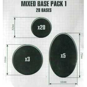 28 BASETTE MISTE mixed base PACK 1 citadel WARHAMMER età 12+ Games Workshop - 1
