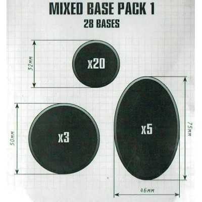 28 BASETTE MISTE mixed base PACK 1 citadel WARHAMMER età 12+ Games Workshop - 1
