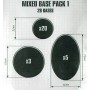 28 BASETTE MISTE mixed base PACK 1 citadel WARHAMMER età 12+ Games Workshop - 1