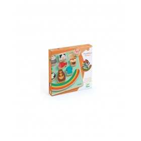 RAINBOW puzzle PUZZ & BOOM djeco DJ01076 incastri ed equilibrio IN LEGNO età 18 mesi + Djeco - 1