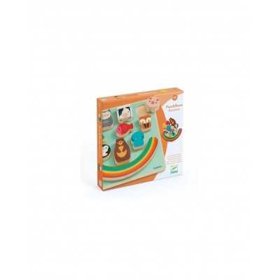 RAINBOW puzzle PUZZ & BOOM djeco DJ01076 incastri ed equilibrio IN LEGNO età 18 mesi + Djeco - 1