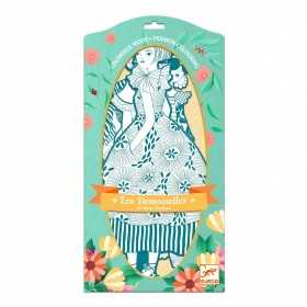 MODA DA COLORARE les demoiselles REBEKKA E AMICHE kit artistico DJECO DJ09545 età 6+ Djeco - 1
