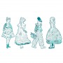 MODA DA COLORARE les demoiselles REBEKKA E AMICHE kit artistico DJECO DJ09545 età 6+ Djeco - 4