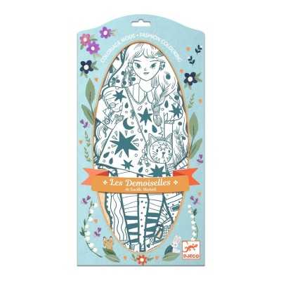 MODA DA COLORARE les demoiselles ANGELE E AMICHE kit artistico DJECO DJ09547 età 6+ Djeco - 1