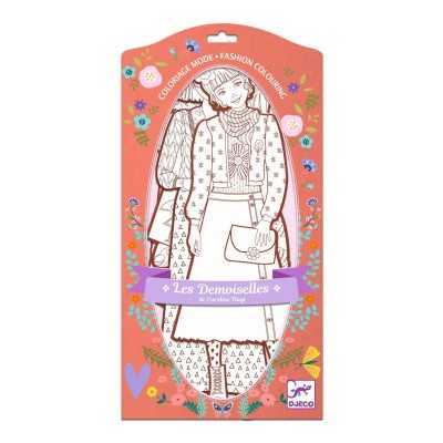 MODA DA COLORARE les demoiselles NINA E AMICHE kit artistico DJECO DJ09548 età 6+ Djeco - 1