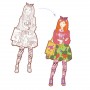 MODA DA COLORARE les demoiselles NINA E AMICHE kit artistico DJECO DJ09548 età 6+ Djeco - 2