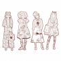 MODA DA COLORARE les demoiselles NINA E AMICHE kit artistico DJECO DJ09548 età 6+ Djeco - 4