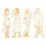 MODA DA COLORARE les demoiselles SCOUT E AMICHE kit artistico DJECO DJ09549 età 6+ Djeco - 3