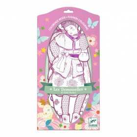 MODA DA COLORARE les demoiselles ROSEMARY E AMICHE kit artistico DJECO DJ09551 età 6+ Djeco - 1