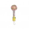 PORTA CIUCCIO CON CLIP Moulin Roty TOPO topolino LES PACHATS da 0 mesi +