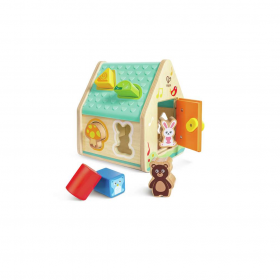CASA DELLE FORME gioco di incastri IN LEGNO con animali HAPE E0515 età 2+ Hape - 1