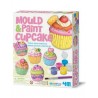 Mould & Paint Cup Cake KIT MODELLA E COLORA - CUPCAKE artistico 4M età 5+ gesso