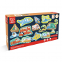 PUZZLE sagomati VEICOLI wheels & wonders HAPE da 60 pezzi E01649 età 18 mesi + Hape - 1