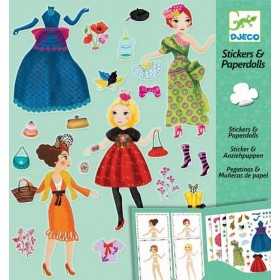 ADESIVI riposizionabili MODA troppo forte ABITI E VESTITI set di stickers DJECO DJ09691 età 5+ Djeco - 1