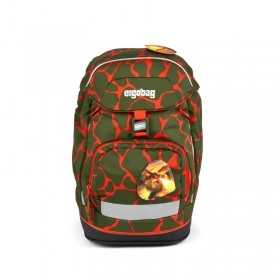 ZAINO scuola ERGOBAG prime FIRE DRAGONBEAR ergonomico REGOLABILE single ROSSO VERDE Ergobag - 1