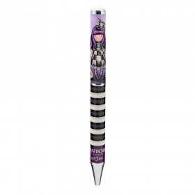 PENNA pen A LITTLE MORE TEA bianco nero viola GORJUSS santoro 1088GJ02 Gorjuss - 1