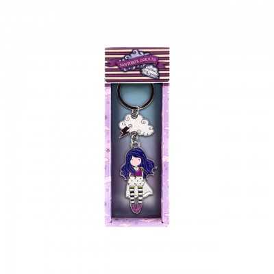 PORTACHIAVI IN GIFT BOX keyring GORJUSS in metallo LITTLE STORM CLOUD santoro 1264GJ01 Gorjuss - 1