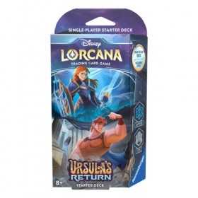 STARTER DECK zaffiro acciaio per URSULA'S RETURN disney LORCANA trading card game IN INGLESE età 8+ Ravensburger - 1