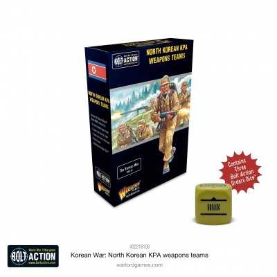 NORTH KOREAN KPA WEAPONS TEAMS set di miniature in resina BOLT ACTION con 3 dadi WARLORD GAMES Warlord Games - 1