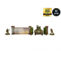 WALL WITH GATE HIGH elemento scenico WW2 NORMANDY micro art studio DIPINTO per 28mm 1/56 Micro Art Studio - 6