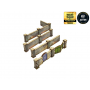 WALL WITH GATE HIGH elemento scenico WW2 NORMANDY micro art studio DIPINTO per 28mm 1/56 Micro Art Studio - 4