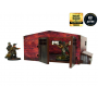 LARGE BRICK SHED elemento scenico WW2 NORMANDY micro art studio DIPINTO per 28mm 1/56 Micro Art Studio - 4