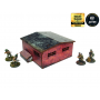 LARGE BRICK SHED elemento scenico WW2 NORMANDY micro art studio DIPINTO per 28mm 1/56 Micro Art Studio - 2