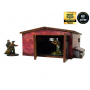 LARGE BRICK SHED elemento scenico WW2 NORMANDY micro art studio DIPINTO per 28mm 1/56 Micro Art Studio - 5