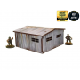 LARGE TIN SHED elemento scenico WW2 NORMANDY micro art studio DIPINTO per 28mm 1/56 Micro Art Studio - 4
