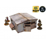 LARGE TIN SHED elemento scenico WW2 NORMANDY micro art studio DIPINTO per 28mm 1/56 Micro Art Studio - 1