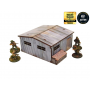 LARGE TIN SHED elemento scenico WW2 NORMANDY micro art studio DIPINTO per 28mm 1/56 Micro Art Studio - 2