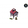 STABLE WITH DOVECOTE elemento scenico WW2 NORMANDY micro art studio DIPINTO per 28mm 1/56 Micro Art Studio - 3