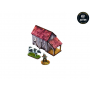 COACH HOUSE elemento scenico WW2 NORMANDY micro art studio DIPINTO per 28mm 1/56 Micro Art Studio - 4