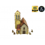 CHURCH elemento scenico WW2 NORMANDY micro art studio DIPINTO per 28mm 1/56 Micro Art Studio - 5